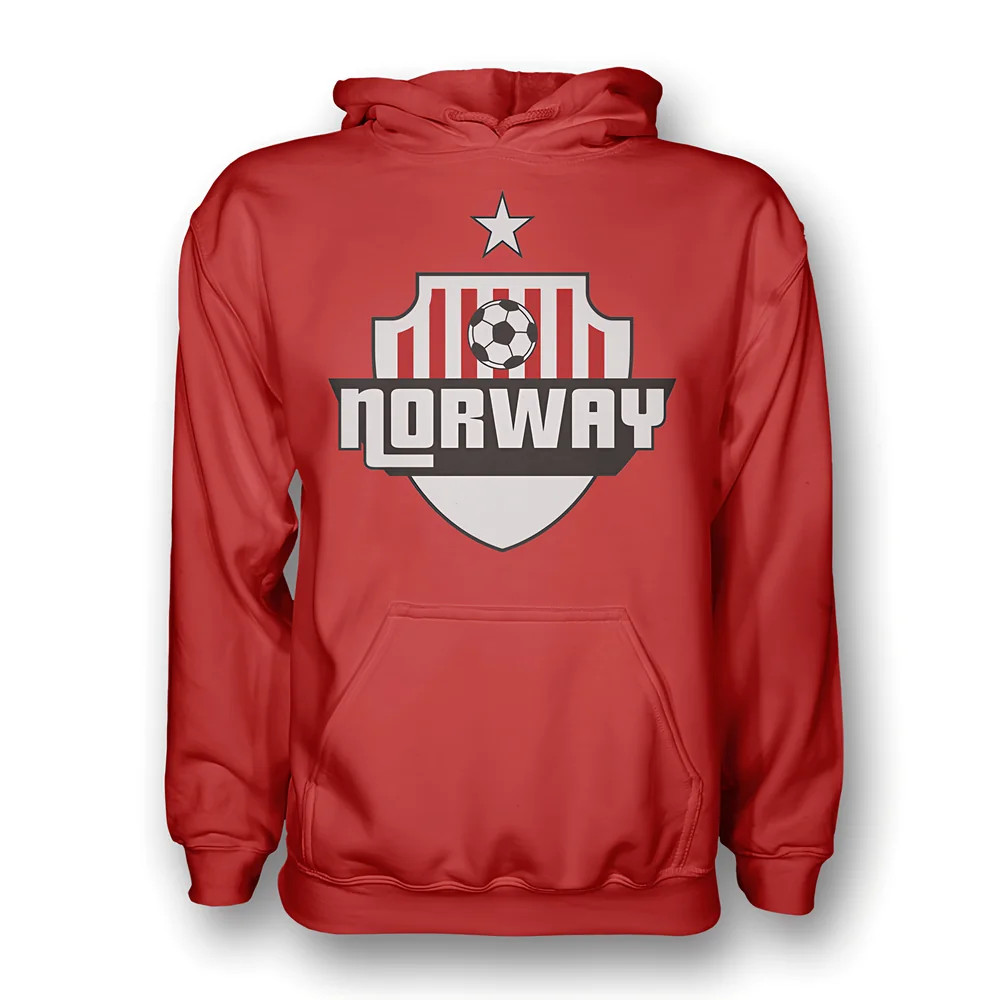 Click to view product details and reviews for Norway Country Logo Hoody Red.