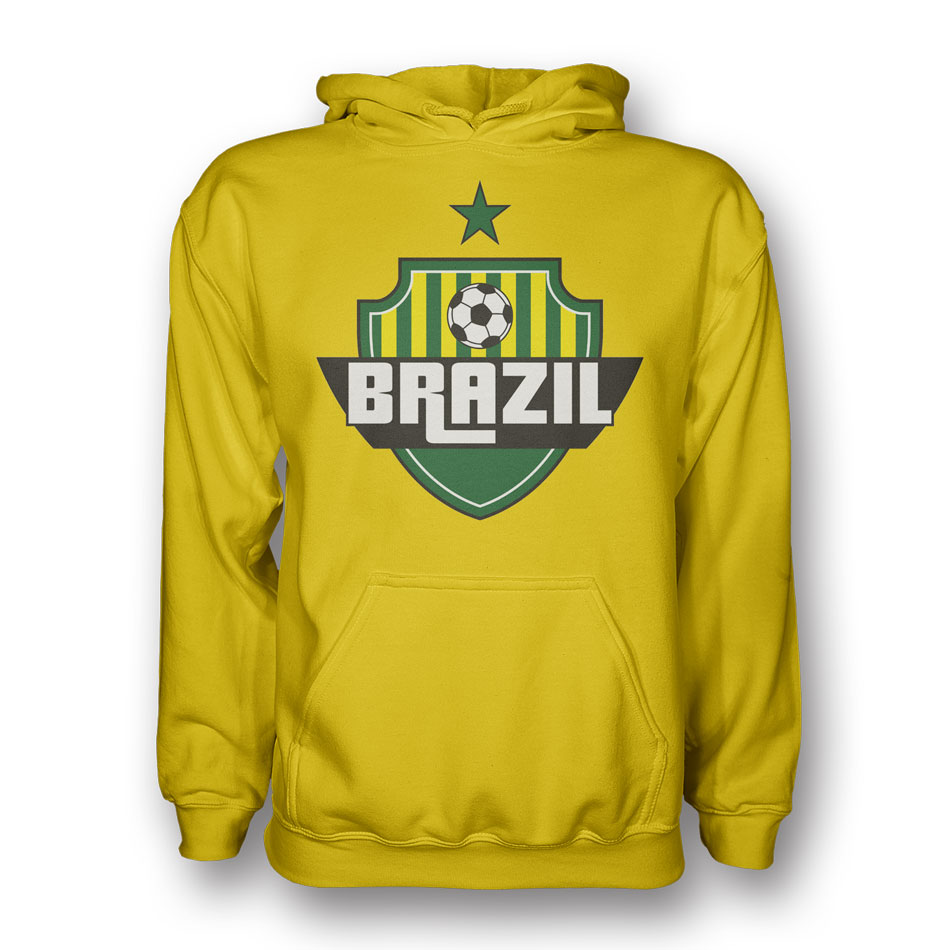 Click to view product details and reviews for Brazil Country Logo Hoody White.