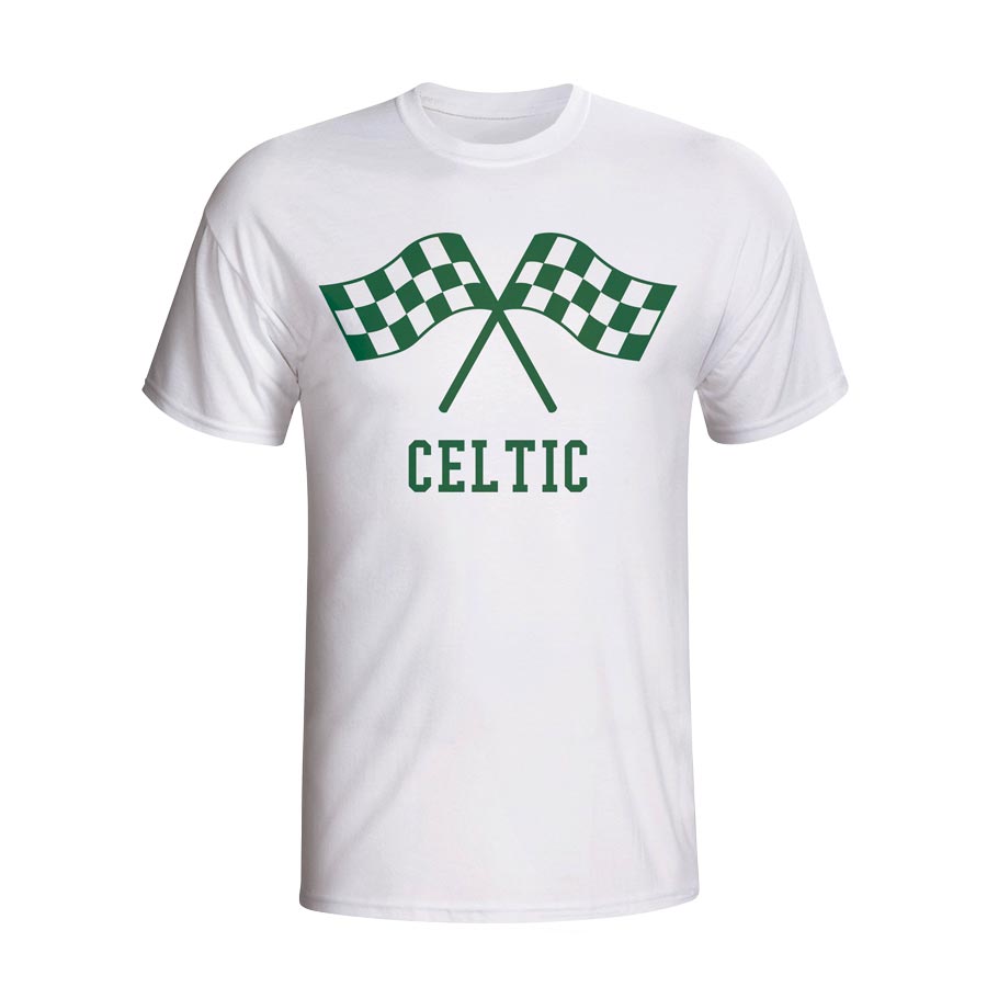Click to view product details and reviews for Celtic Waving Flags T Shirt White Kids.