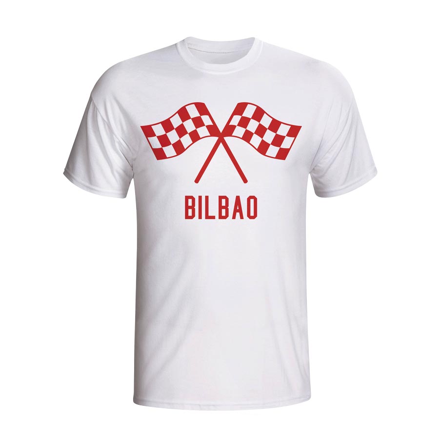 Click to view product details and reviews for Athletic Bilbao Waving Flags T Shirt White.
