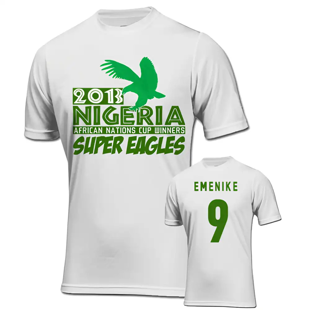 Click to view product details and reviews for 2013 Nigeria Caf Winners T Shirt White Emenike 9. Click to view product details and reviews for 2013 Nigeria Caf Winners T Shirt White Emenike 9.