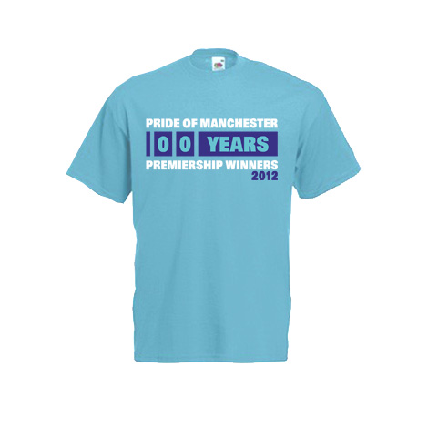 Click to view product details and reviews for 2012 Manchester City Premiership Winners T Shirt Blue.