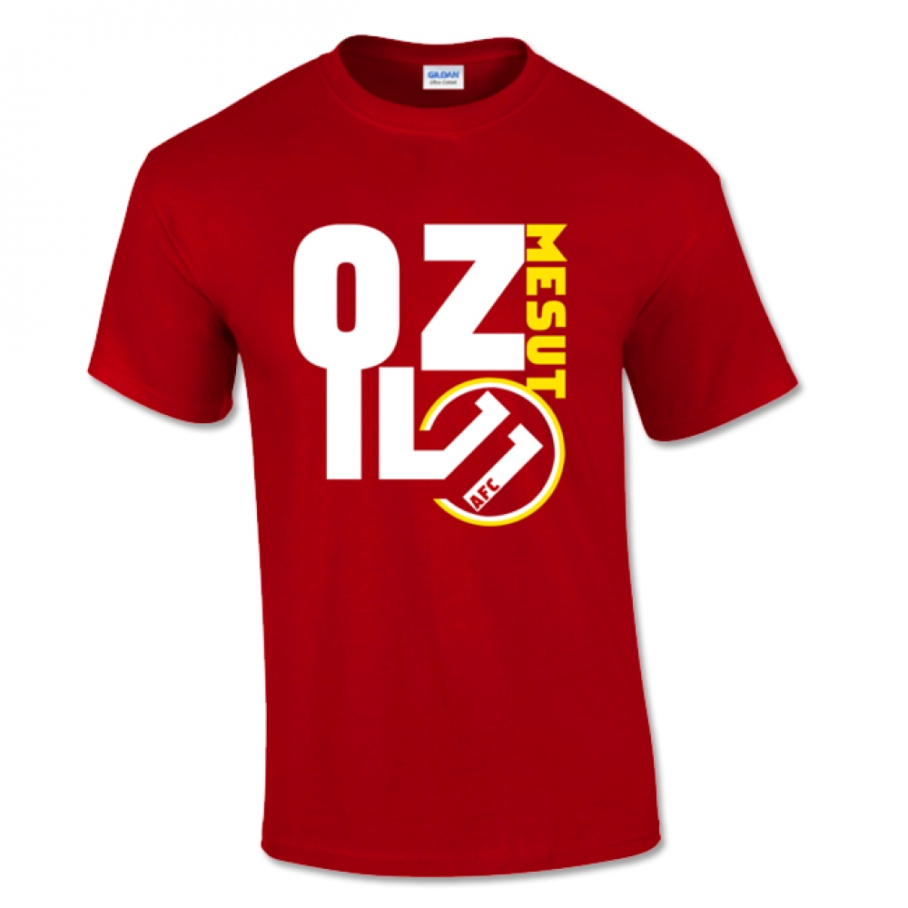 Click to view product details and reviews for Mesut Ozil Arsenal Front T Shirt Red.