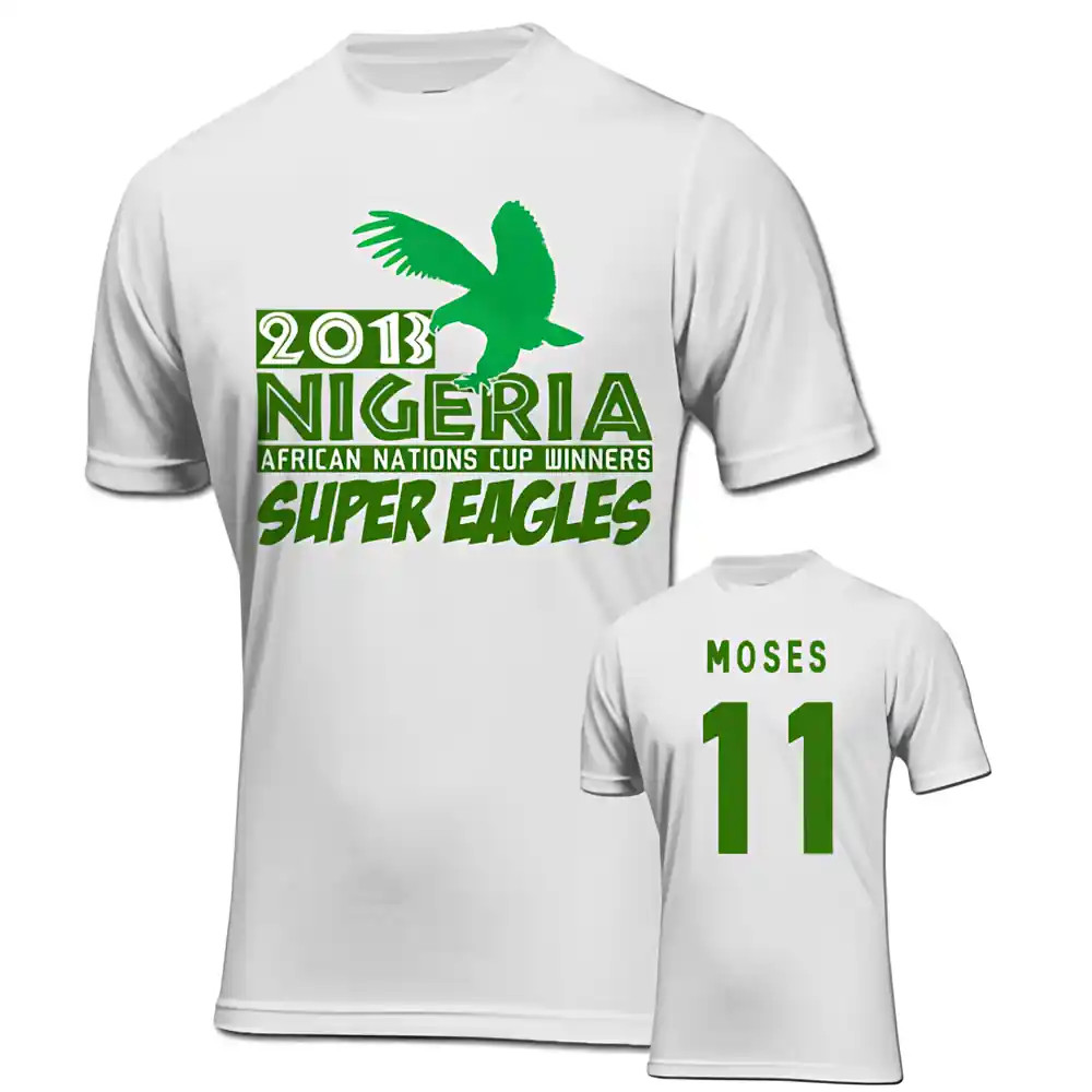Click to view product details and reviews for 2013 Nigeria Caf Winners T Shirt White Moses 11. Click to view product details and reviews for 2013 Nigeria Caf Winners T Shirt White Moses 11.
