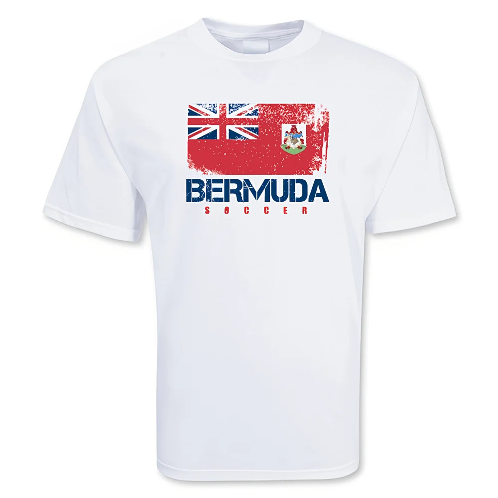 Bermuda Soccer T-Shirt Polyester Made By: Gildan Men's White Xxl