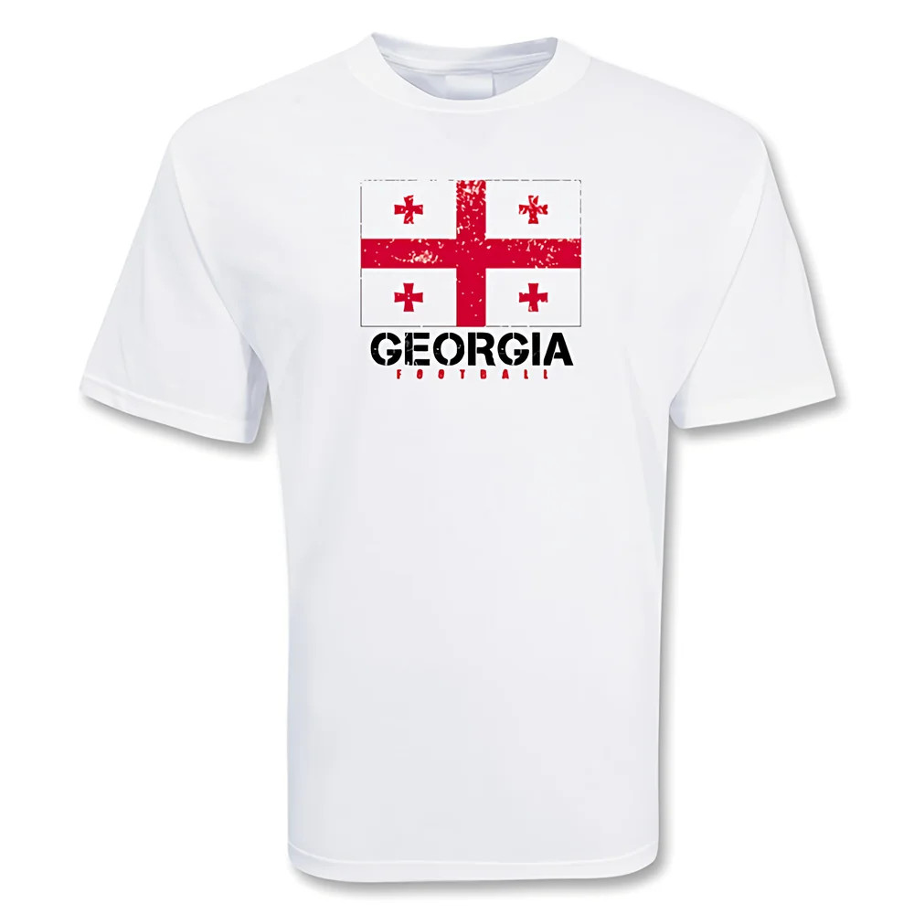 Georgia Football T-Shirt Polyester Made By: Gildan Men's White Medium