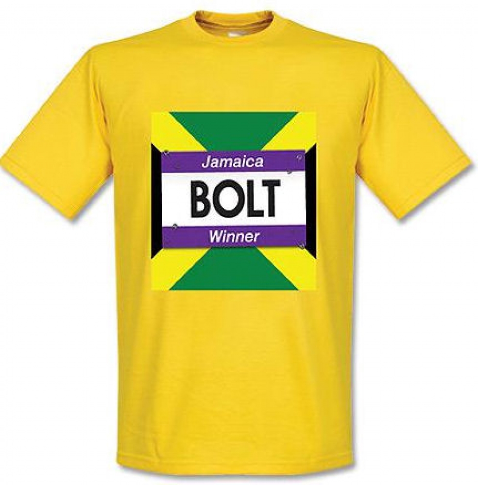 Click to view product details and reviews for Usain Bolt Winners T Shirt Yellow.