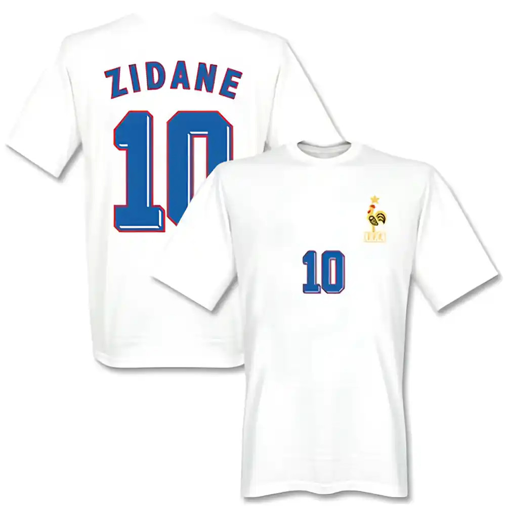 Click to view product details and reviews for Zidedine Zidane France 1998 Away T Shirt White. Click to view product details and reviews for Zidedine Zidane France 1998 Away T Shirt White.