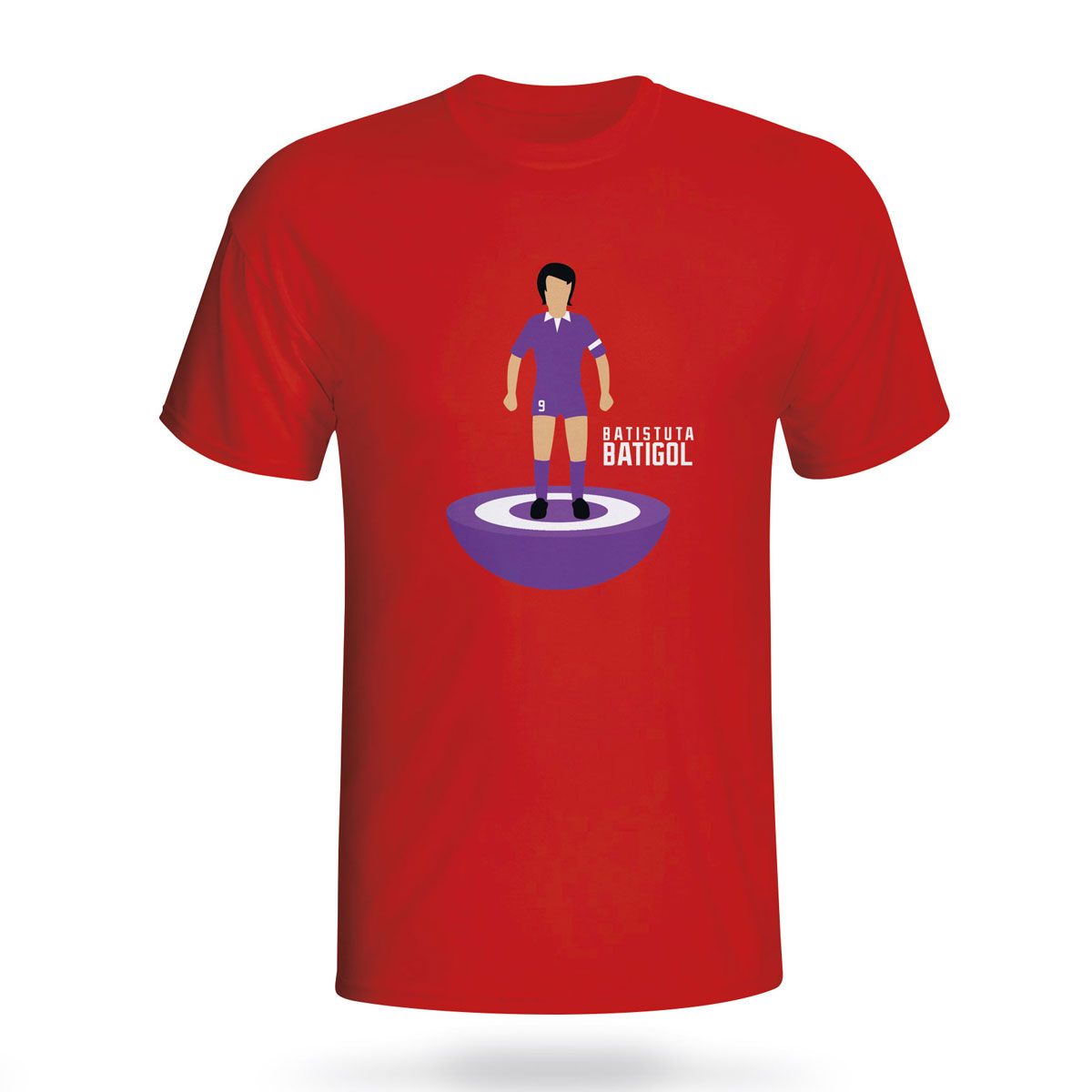 Click to view product details and reviews for Gabriel Batistuta Fiorentina Subbuteo Tee Red.