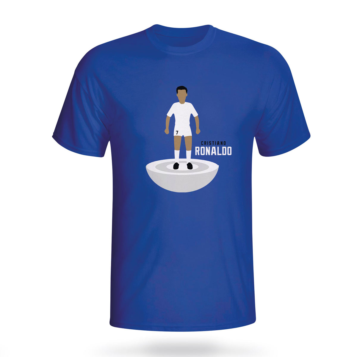 Click to view product details and reviews for Cristiano Ronaldo Real Madrid Subbuteo Tee Blue Kids.