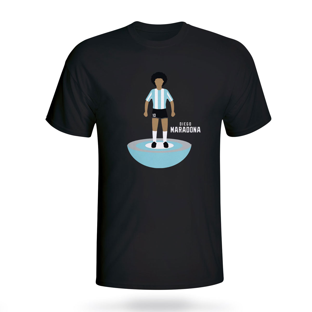 Diego Maradona Argentina Subbuteo Tee (Black)