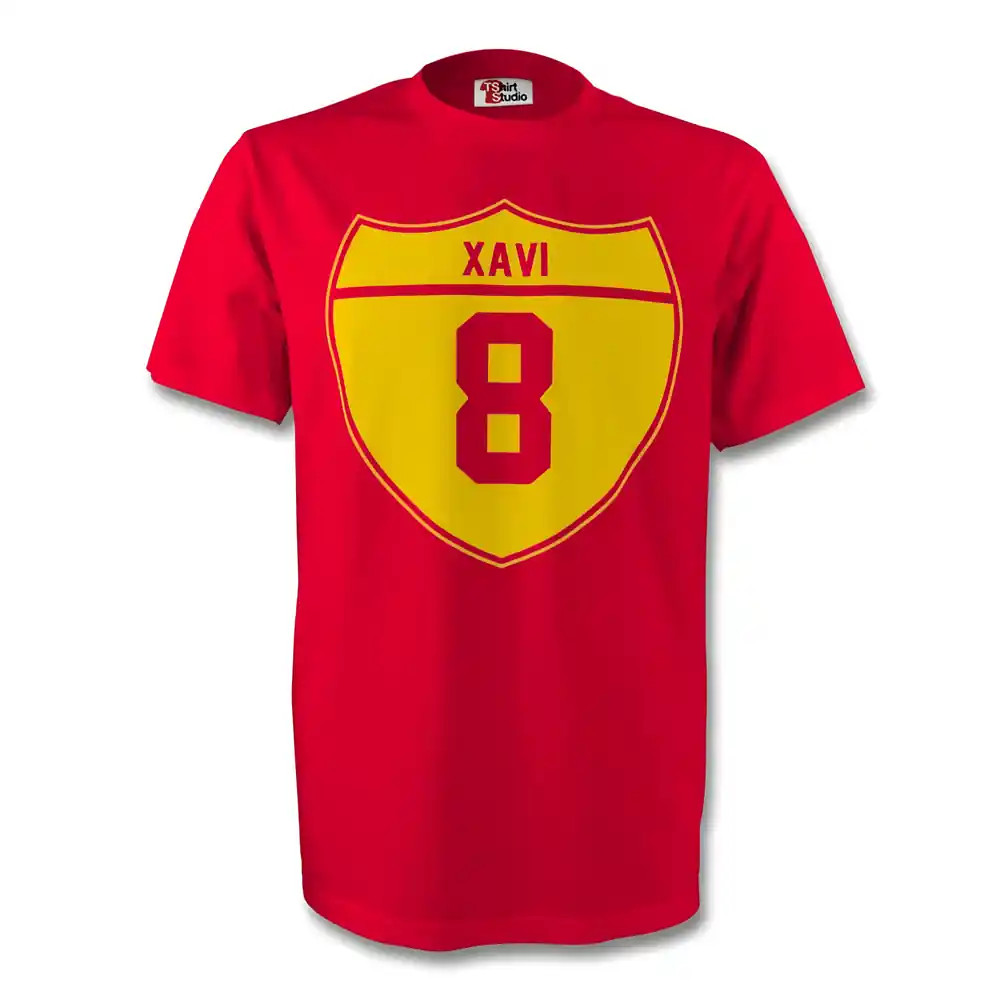 Click to view product details and reviews for Xavi Spain Crest Tee Red. Click to view product details and reviews for Xavi Spain Crest Tee Red.