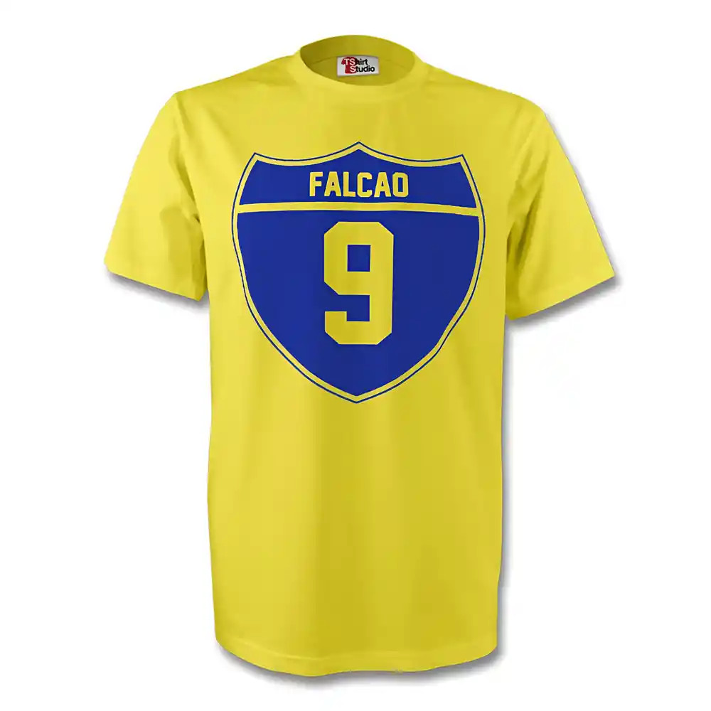 Click to view product details and reviews for Radamel Falcao Colombia Crest Tee Yellow. Click to view product details and reviews for Radamel Falcao Colombia Crest Tee Yellow.
