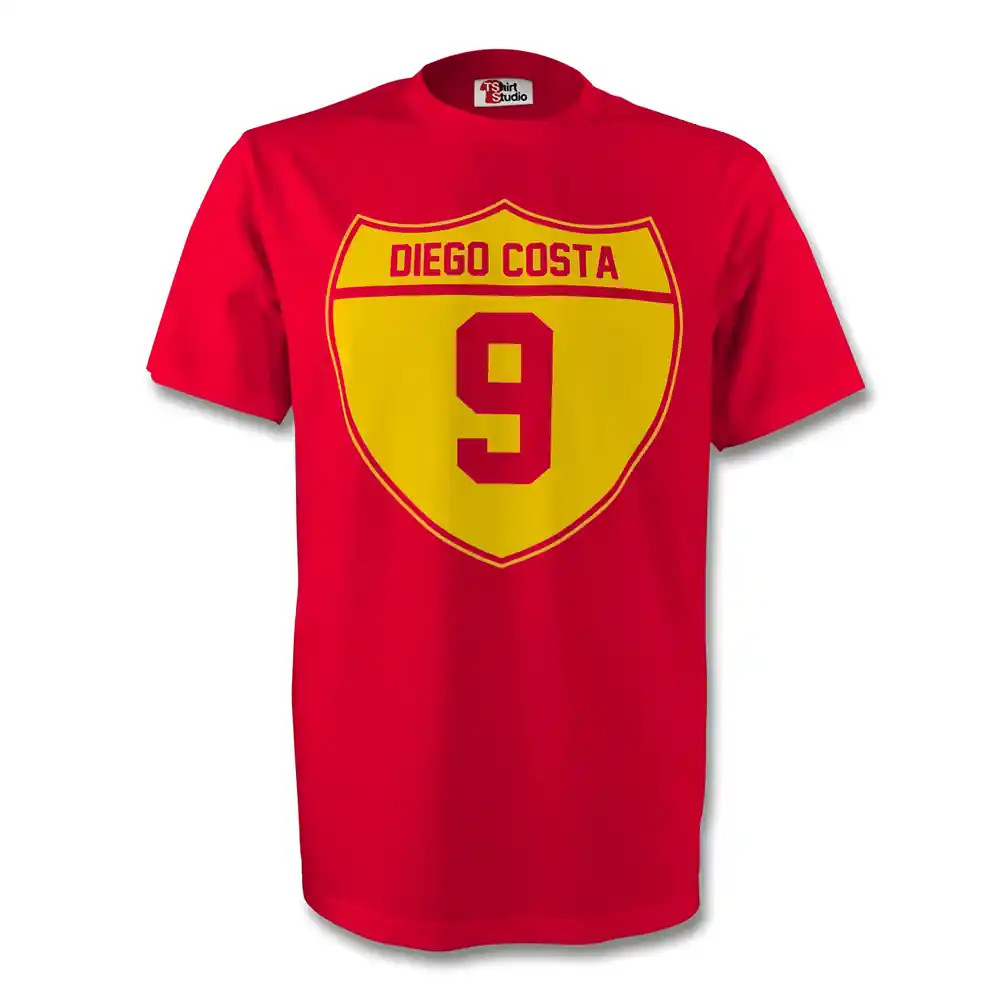 Click to view product details and reviews for Diego Costa Spain Crest Tee Red. Click to view product details and reviews for Diego Costa Spain Crest Tee Red.