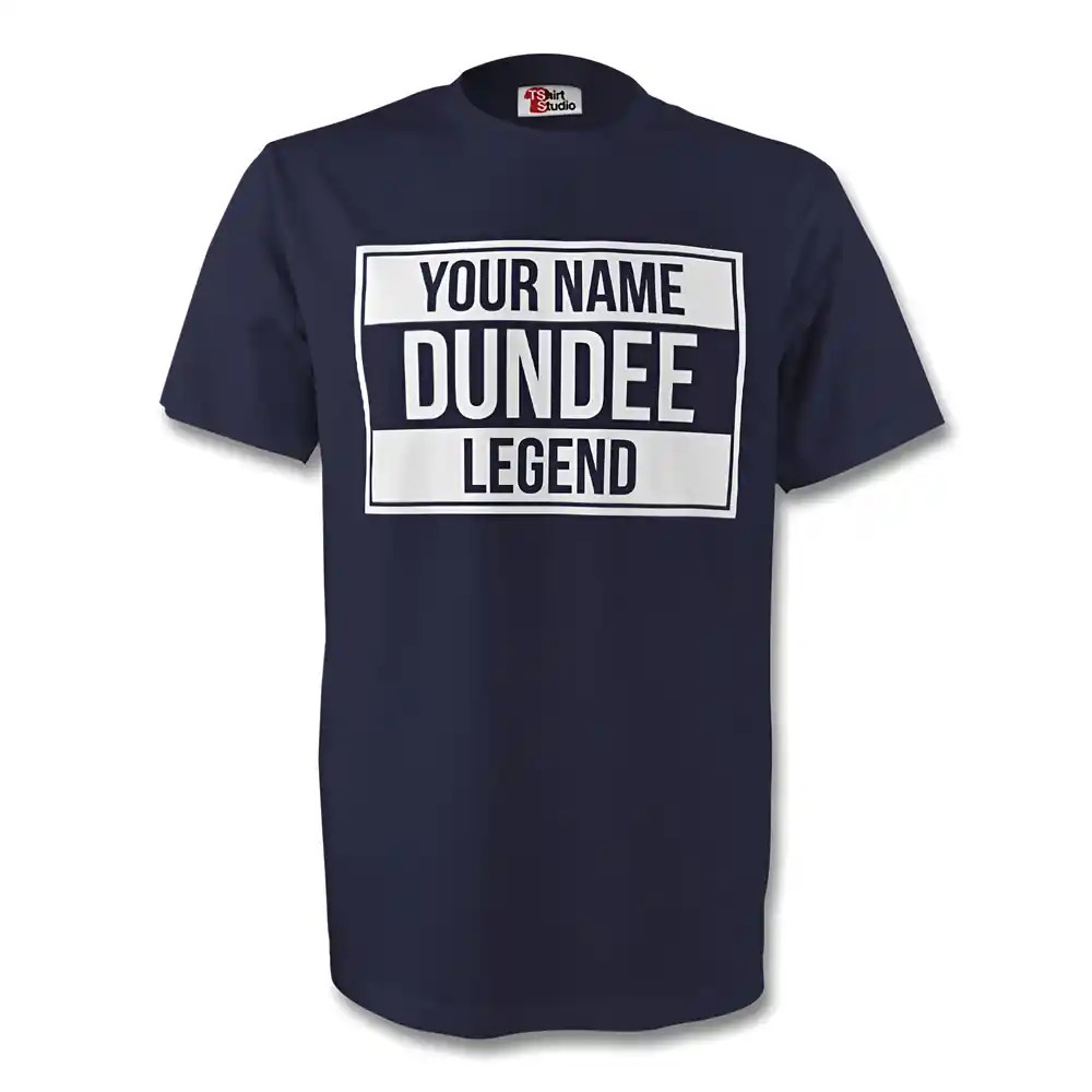 Click to view product details and reviews for Your Name Dundee Legend Tee Navy Kids.