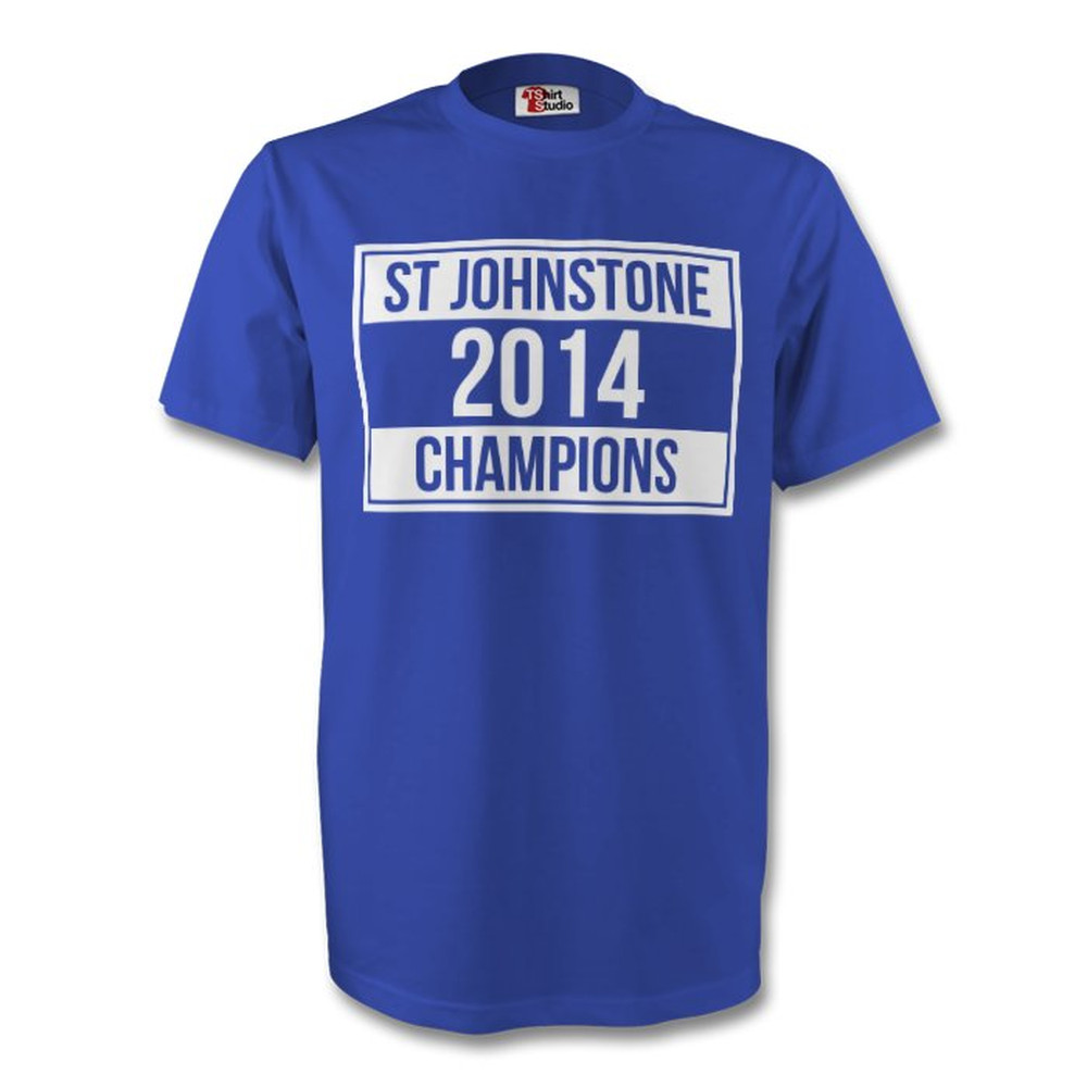 Click to view product details and reviews for St Johnstone 2014 Champions Tee Blue. Click to view product details and reviews for St Johnstone 2014 Champions Tee Blue.