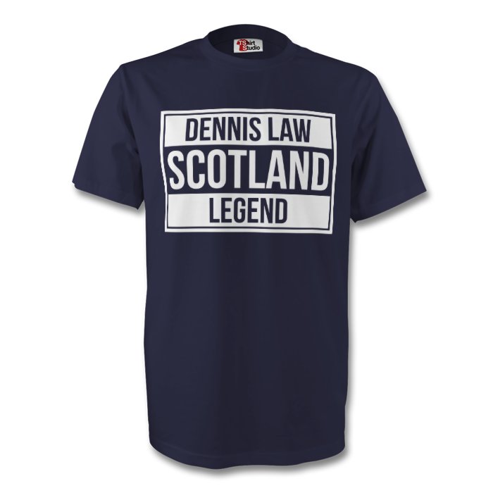 Click to view product details and reviews for Dennis Law Scotland Legend Tee Navy.