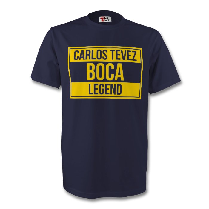Click to view product details and reviews for Carlos Tevez Boca Juniors Legend Tee Navy.