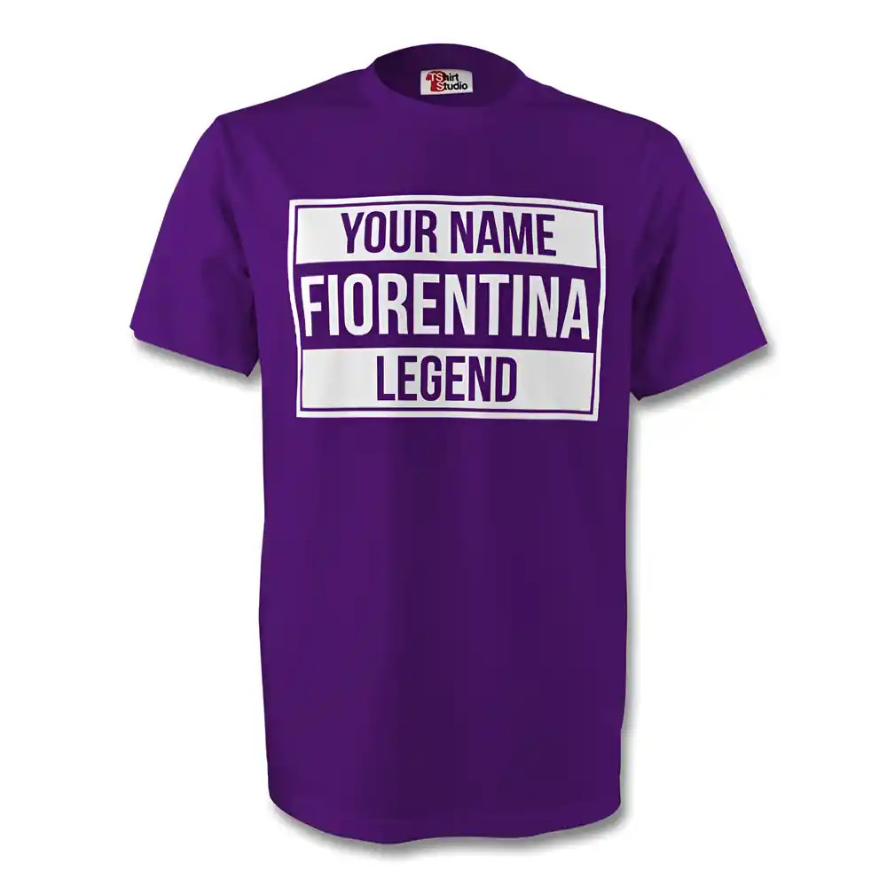 Your Name Fiorentina Legend Tee (Purple) Polyester Made By: Gildan Men's Purple Medium