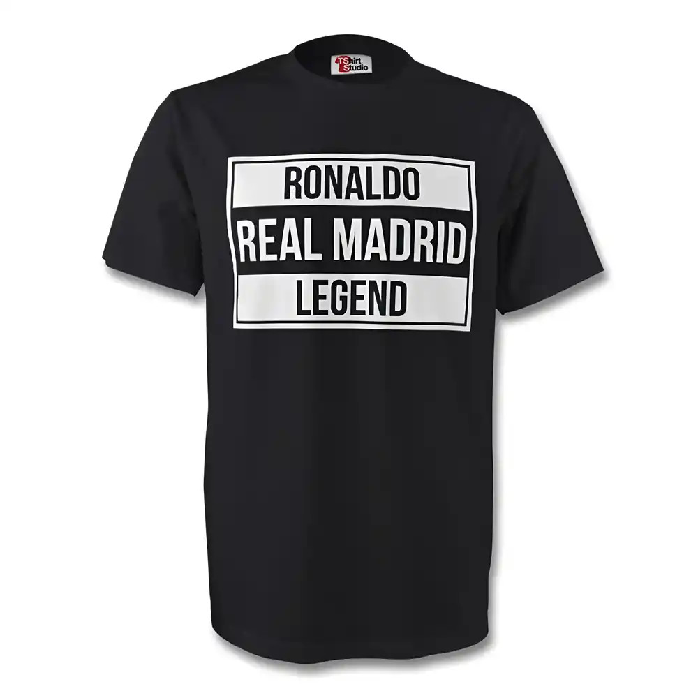 Click to view product details and reviews for Ronaldo Real Madrid Legend Tee Black Kids.