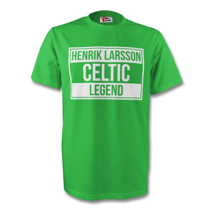 Click to view product details and reviews for Henrik Larsson Celtic Legend Tee Green.