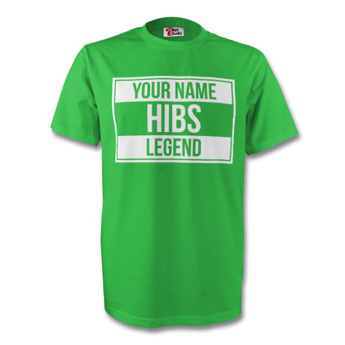 Click to view product details and reviews for Your Name Hibs Legend Tee Green Kids.