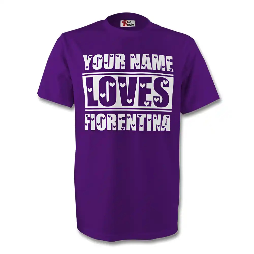 Click to view product details and reviews for Your Name Loves Fiorentina T Shirt Purple Kids.