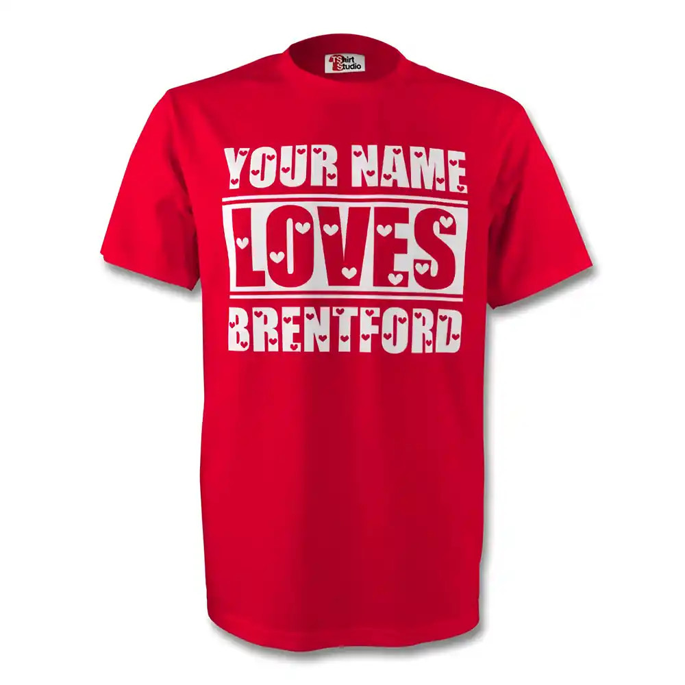 Click to view product details and reviews for Your Name Loves Brentford T Shirt Red. Click to view product details and reviews for Your Name Loves Brentford T Shirt Red.