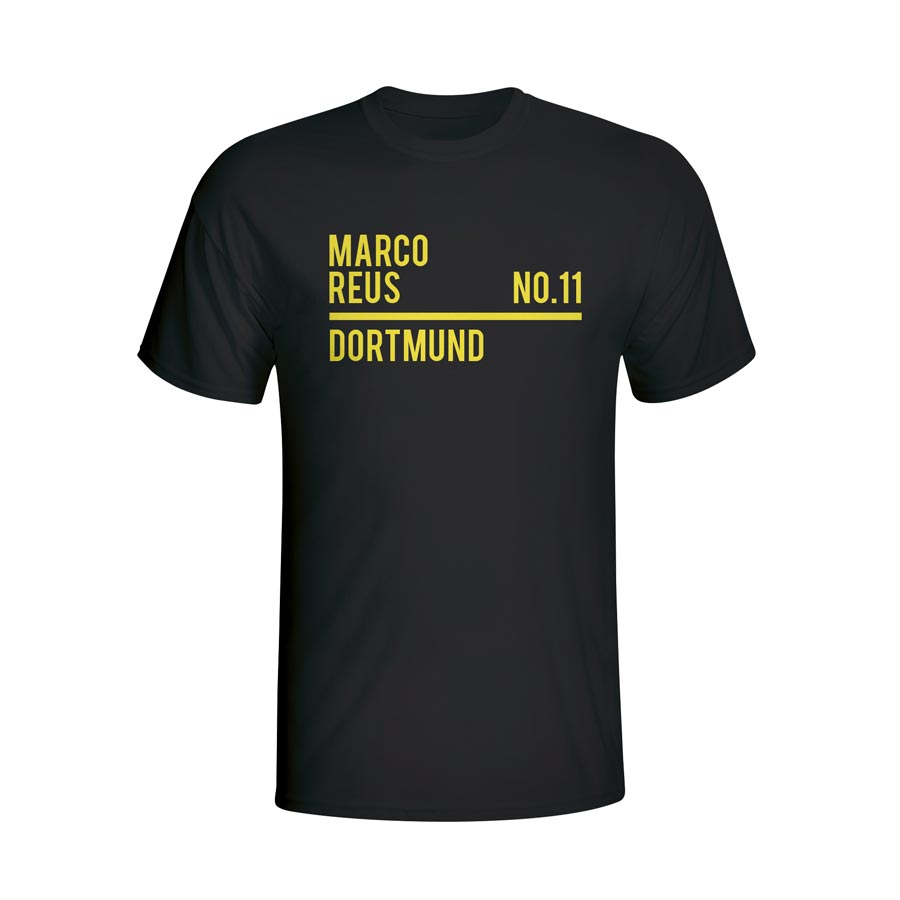 Click to view product details and reviews for Marco Reus Borussia Dortmund Squad T Shirt Black Kids.