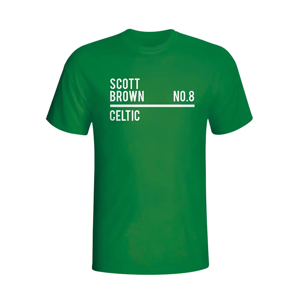 Click to view product details and reviews for Scott Brown Celtic Squad T Shirt Green.