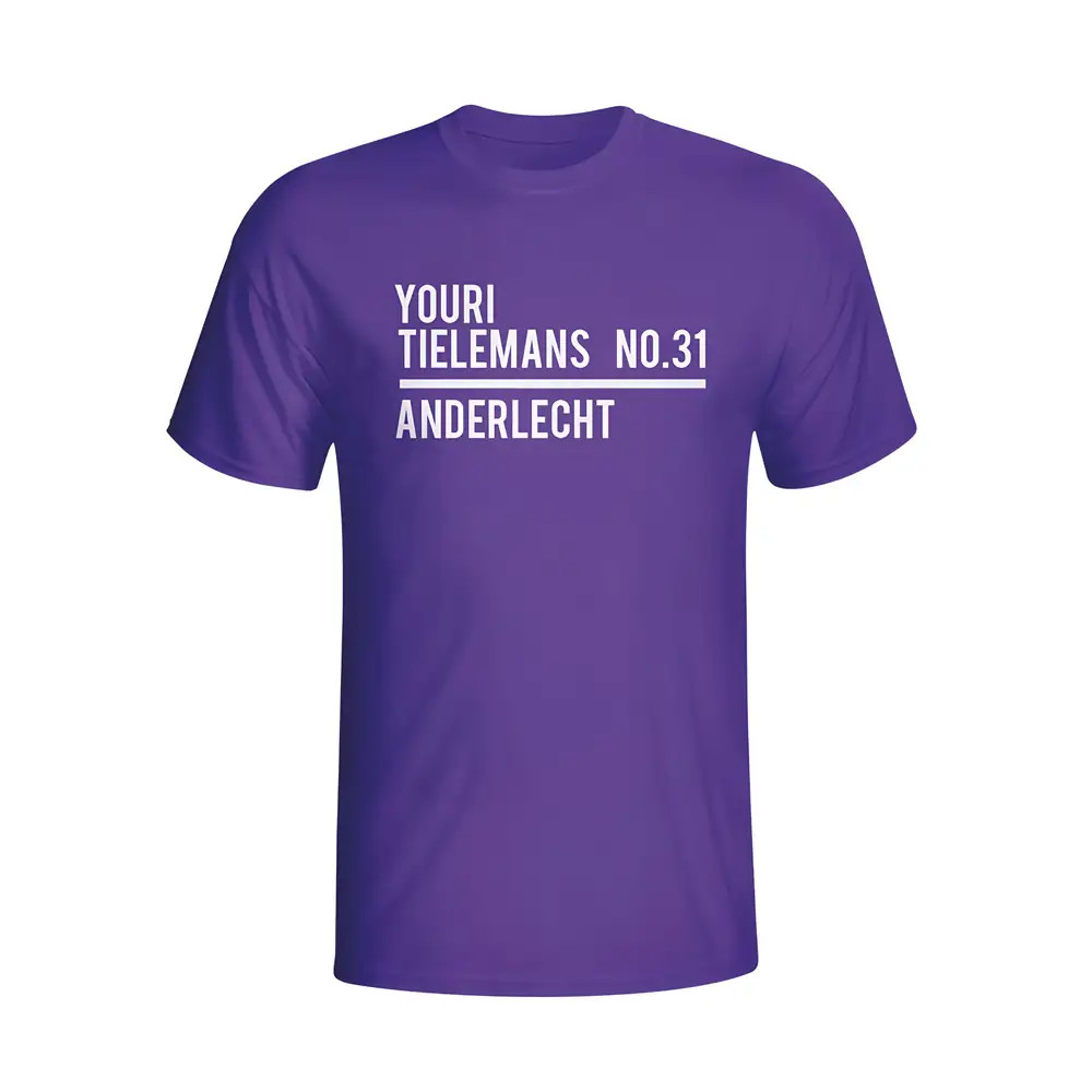 Click to view product details and reviews for Youri Tielemans Anderlecht Squad T Shirt Purple.