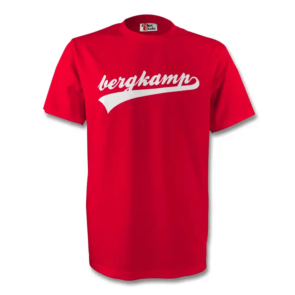 Click to view product details and reviews for Dennis Bergkamp Arsenal Signature Tee Red. Click to view product details and reviews for Dennis Bergkamp Arsenal Signature Tee Red.