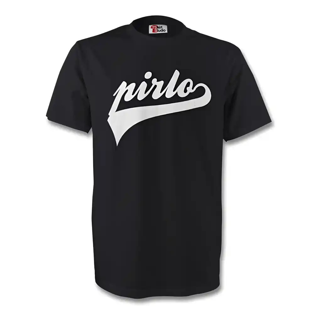 Andrea Pirlo Juventus Signature Tee (Black) Polyester Made By: Gildan Men's Black Xxl