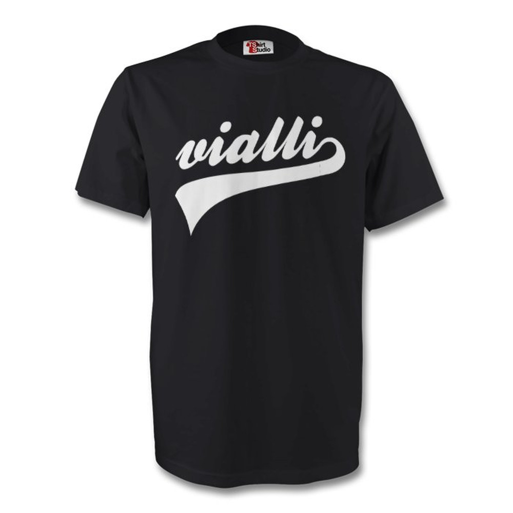 Gianluca Vialli Juventus Signature Tee (Black) Polyester Made By: Gildan Men's Black Extra Small