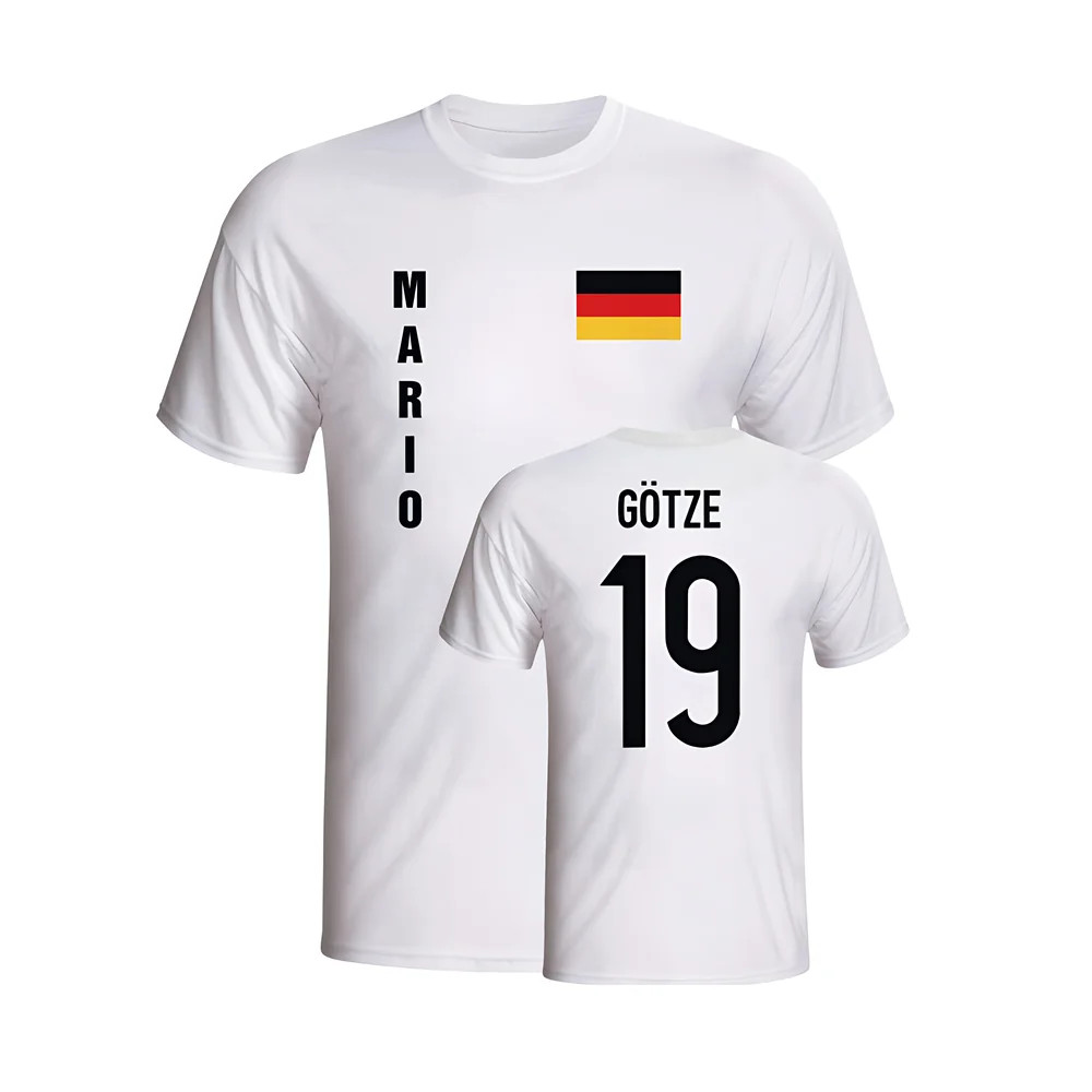 Click to view product details and reviews for Mario Gotze Germany Flag T Shirt White.