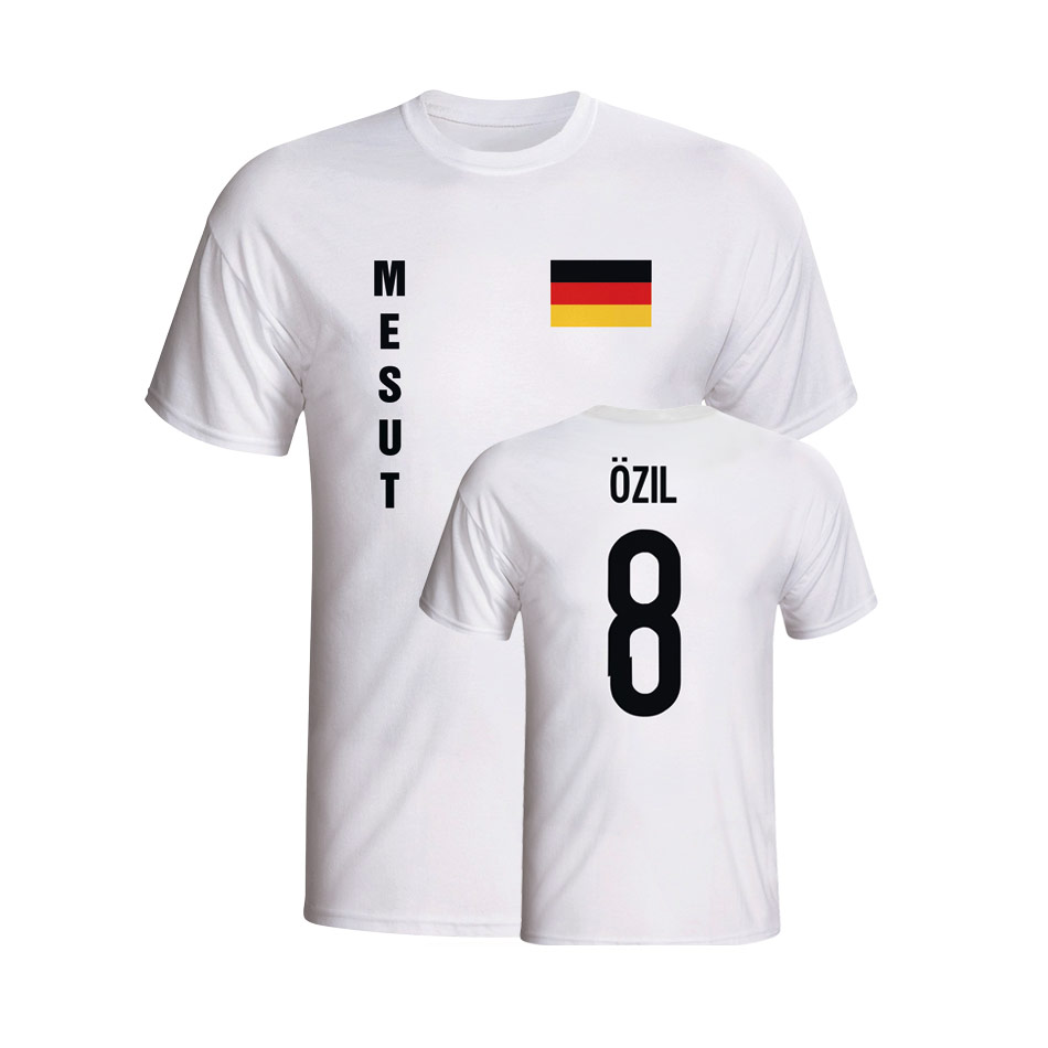 Click to view product details and reviews for Mesut Ozil Germany Flag T Shirt White Kids.