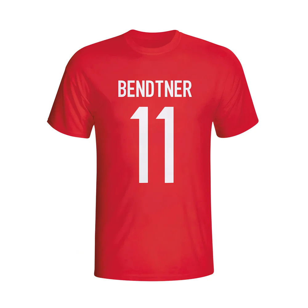 Nicolas Bendtner Denmark Hero T-Shirt (Red) Polyester Made By: Gildan Men's Red Large