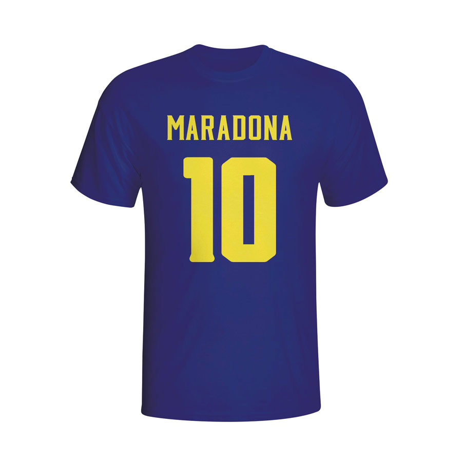 Click to view product details and reviews for Diego Maradona Boca Juniors Hero T Shirt Navy Kids.