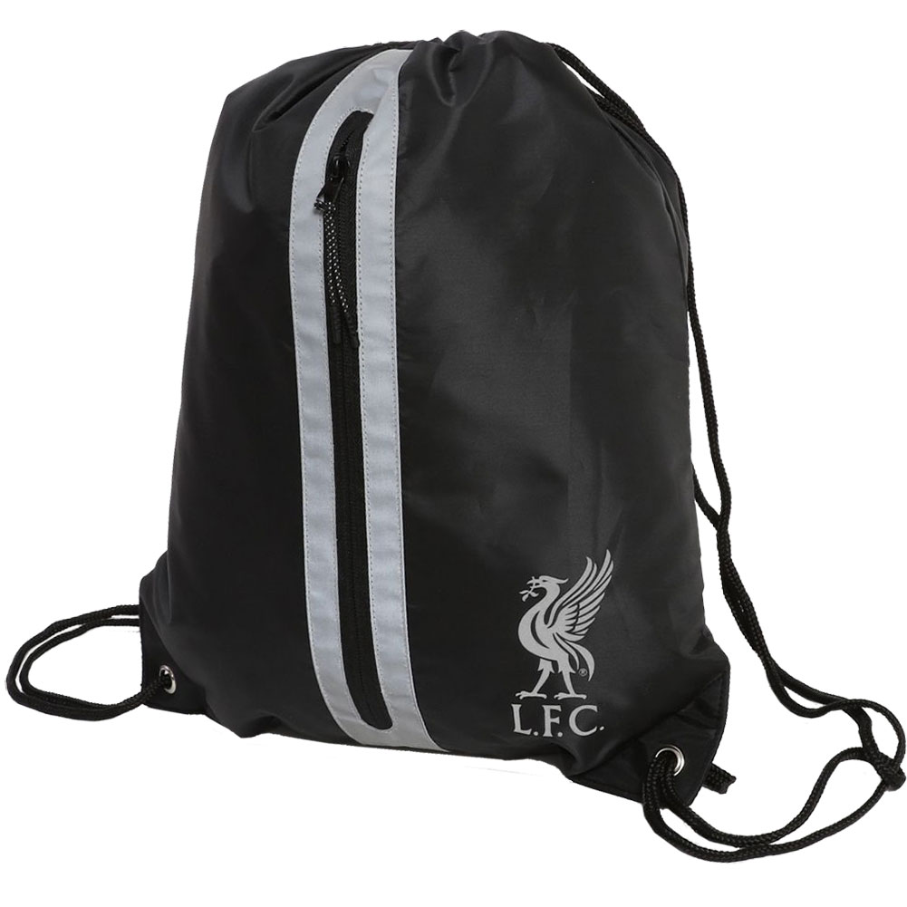 Tasche in Schwarz/Rot Offizielle FC Liverpool LFC Sporttasche 