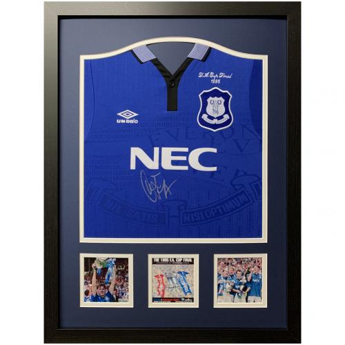 framed everton shirt