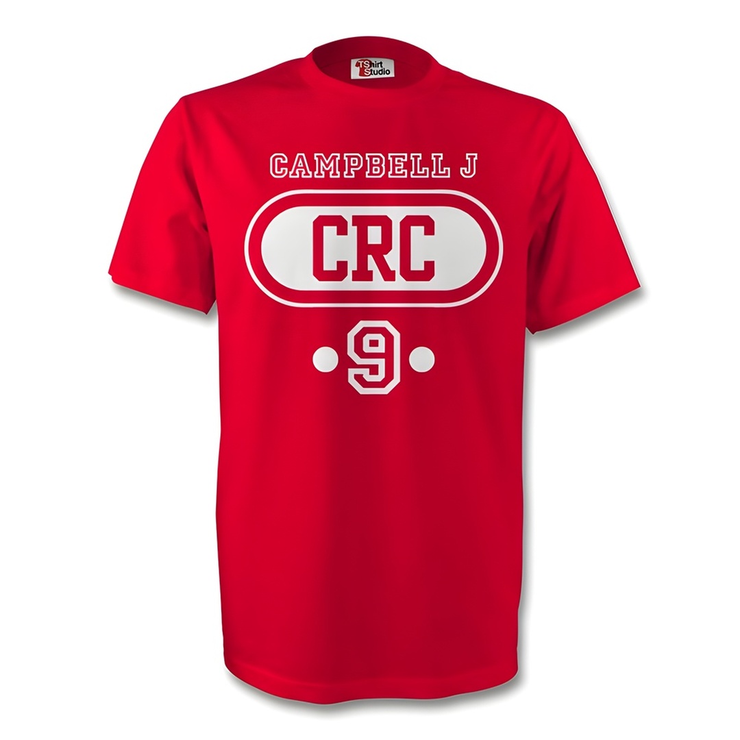 Joel Campbell Costa Rica Crc T-Shirt (Red) Polyester Made By: Gildan Men's Red Extra Small