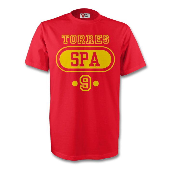 Fernando Torres Spain Spa T Shirt Red Kids