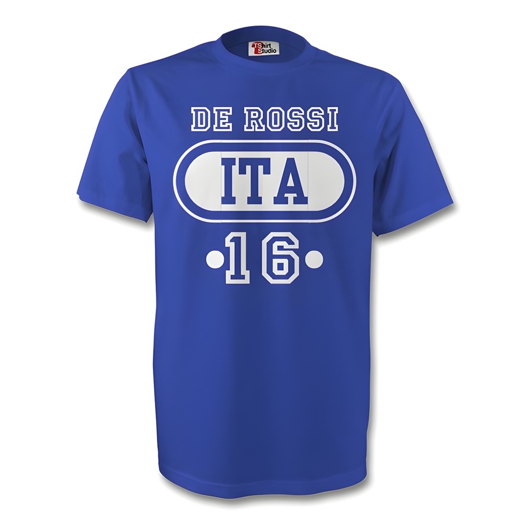 Gigi Buffon Italy Ita T-Shirt (Blue) Polyester Made By: Gildan Men's Blue Extra Small