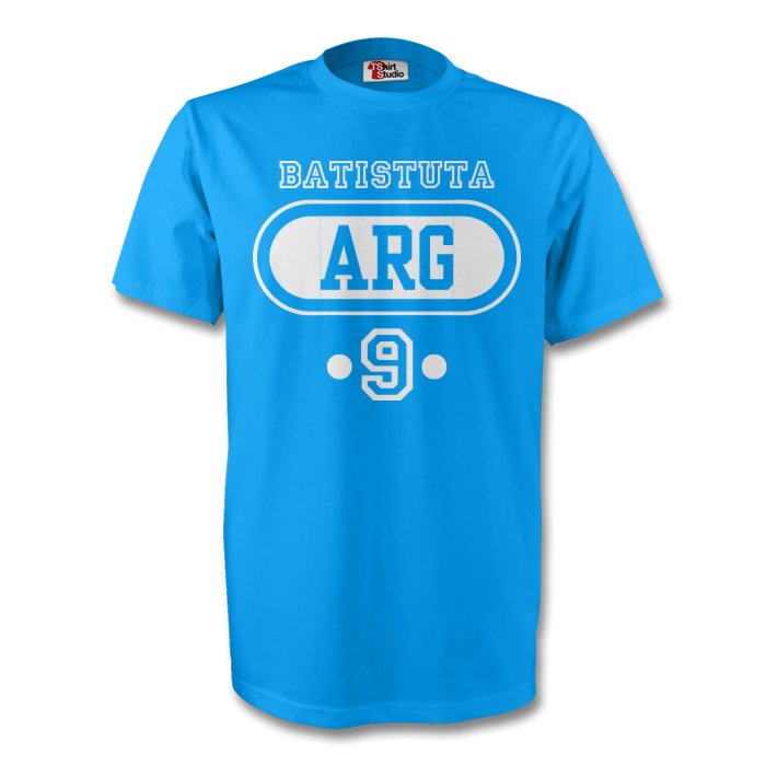 Click to view product details and reviews for Gabriel Batistuta Argentina Arg T Shirt Sky Blue.