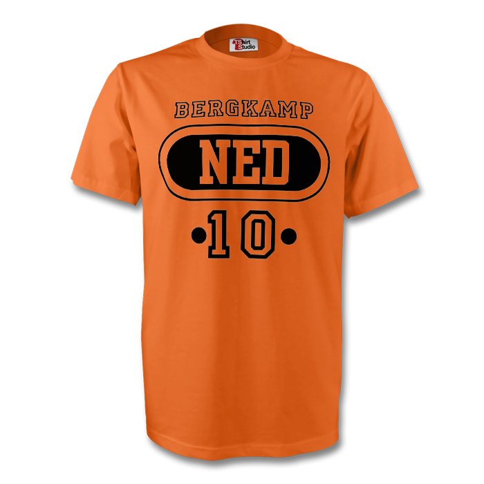 Click to view product details and reviews for Dennis Bergkamp Holland Ned T Shirt Orange.