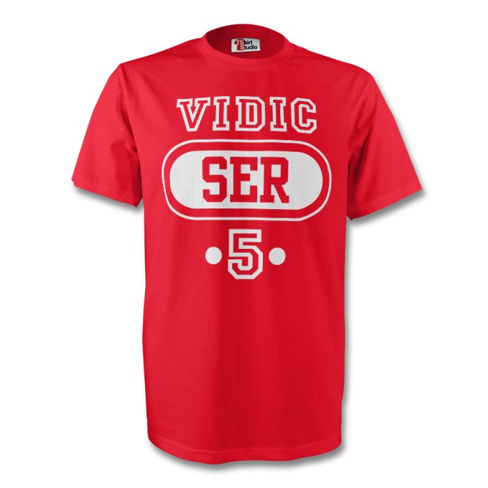 Click to view product details and reviews for Nemanja Vidic Serbia Ser T Shirt Red Kids.