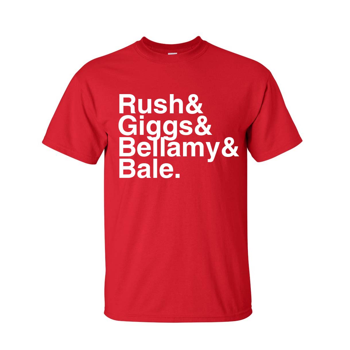 Wales Football Legends T-Shirt (Red) Polyester Made By: Gildan Men's Red Large