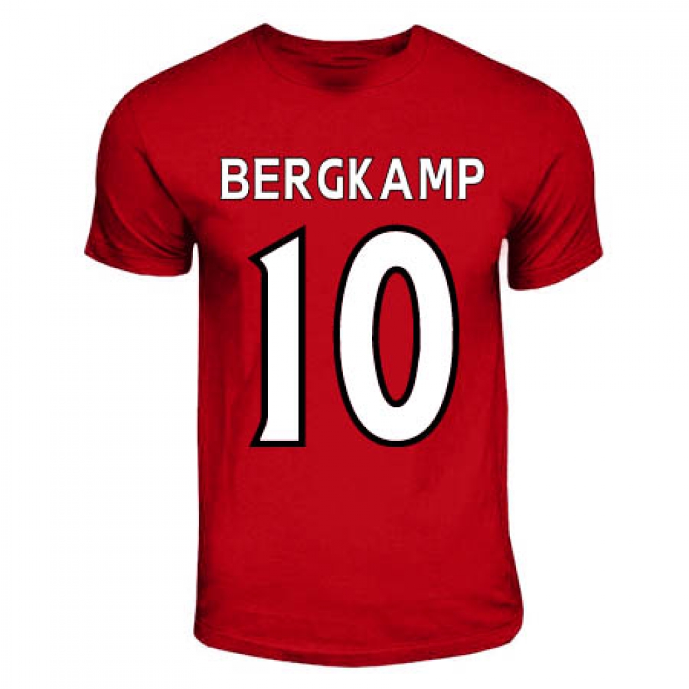 Click to view product details and reviews for Dennis Bergkamp Arsenal Hero T Shirt Red. Click to view product details and reviews for Dennis Bergkamp Arsenal Hero T Shirt Red.