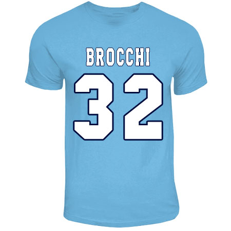 Cristian Brocchi Lazio Hero T-Shirt (Sky Blue) Polyester Made By: Gildan Men's Sky Blue Medium