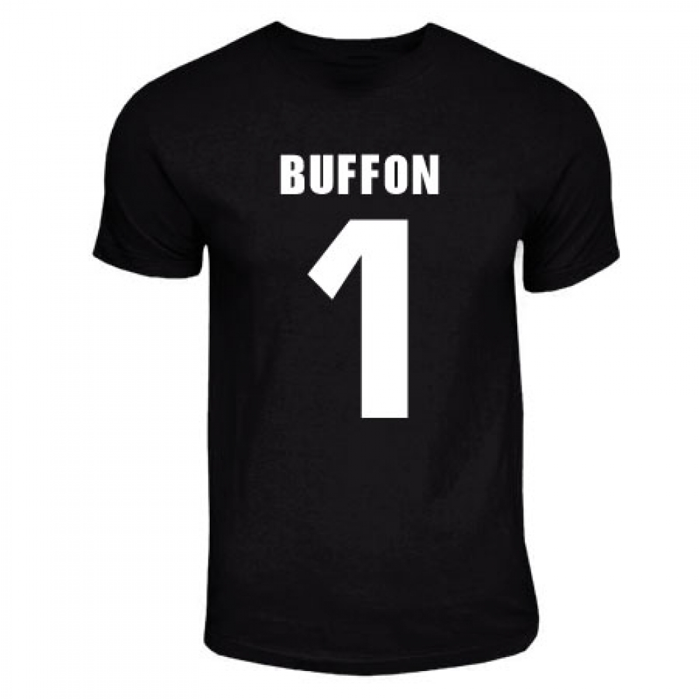 Gianluigi Buffon Juventus Hero T-Shirt (Black) Polyester Made By: Gildan Men's Black Medium